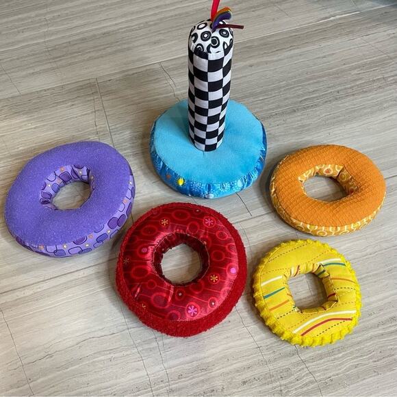 Lamaze Rings Baby Einstein Soft Blocks Stackable Development Toys Baby Lot of 2 - Picture 11 of 12